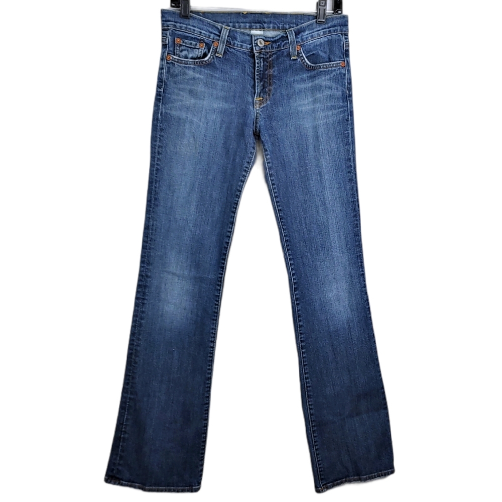 Luck Brand Low Rise Medium Wash Straight Leg Jeans - Picture 5 of 8